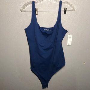 Abercrombie & Fitch Blue Bodysuit Size L